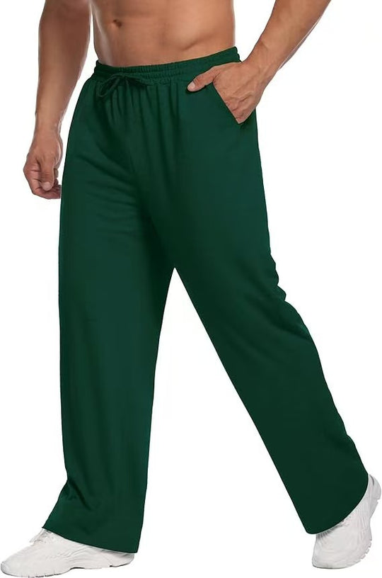 Herren nan locker fallende Loungehose aus softem Jersey mit Kordelzug, elastischem Bund und geradem Bein EB
