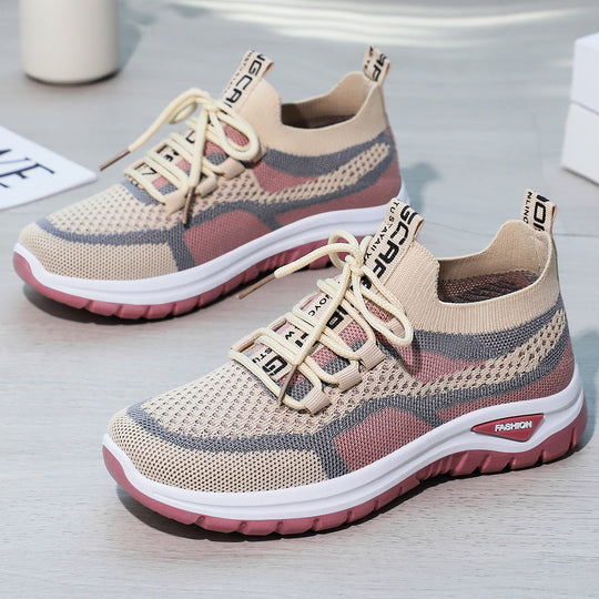 Damen Sportliche Freizeitschuhe mit atmungsaktivem Obermaterial und flexiblem Design EB
