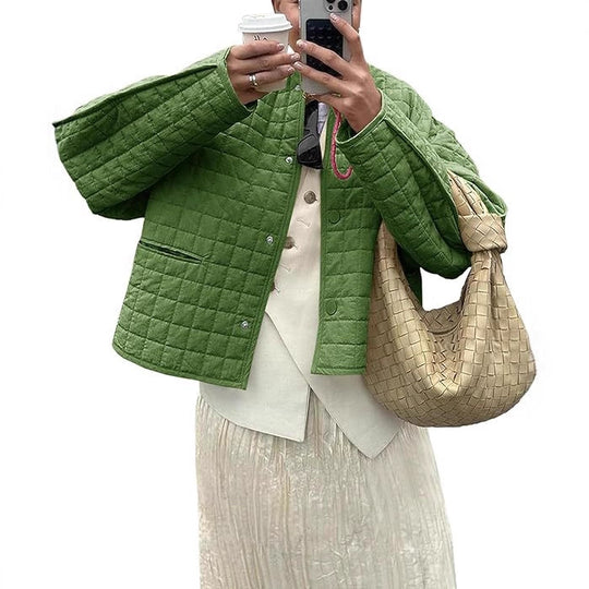 Damen gesteppte modische Leichtjacke EB