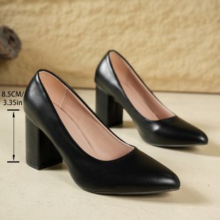 Damen elegante Blockabsatz-Pumps EB