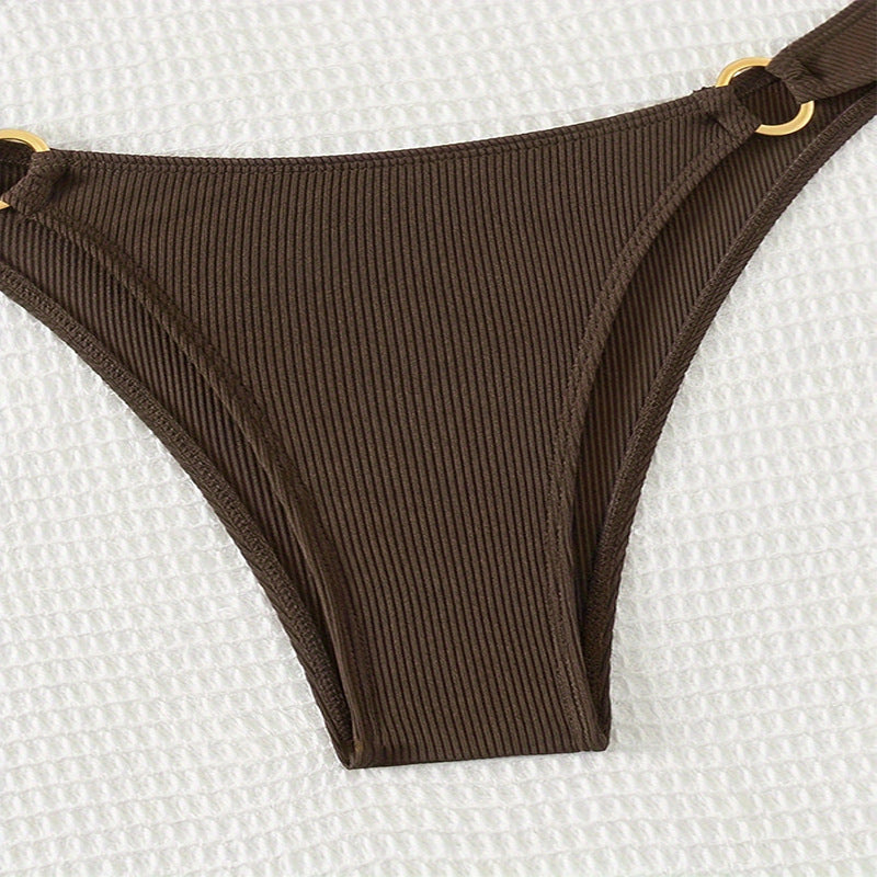 Damen Triangel-Bikini mit elegantem Ringdetail EB
