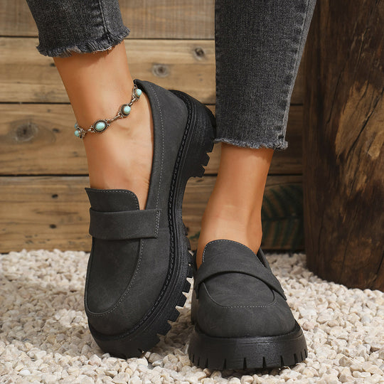 Damen Chunky Loafers mit robustem Profil und elegantem Obermaterial EB