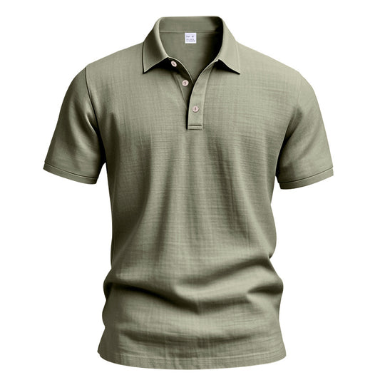 Herren Polo-Hemd mit strukturiertem Design und hochwertiger Baumwolle EB