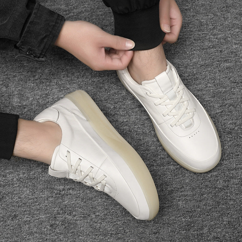 Damen Modische Sneakers aus hochwertigem Leder mit dämpfender Sohle EB