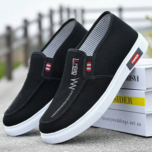 Damen Sportliche Slip-On Sneakers mit elastischem Einstieg und atmungsaktivem Obermaterial EB