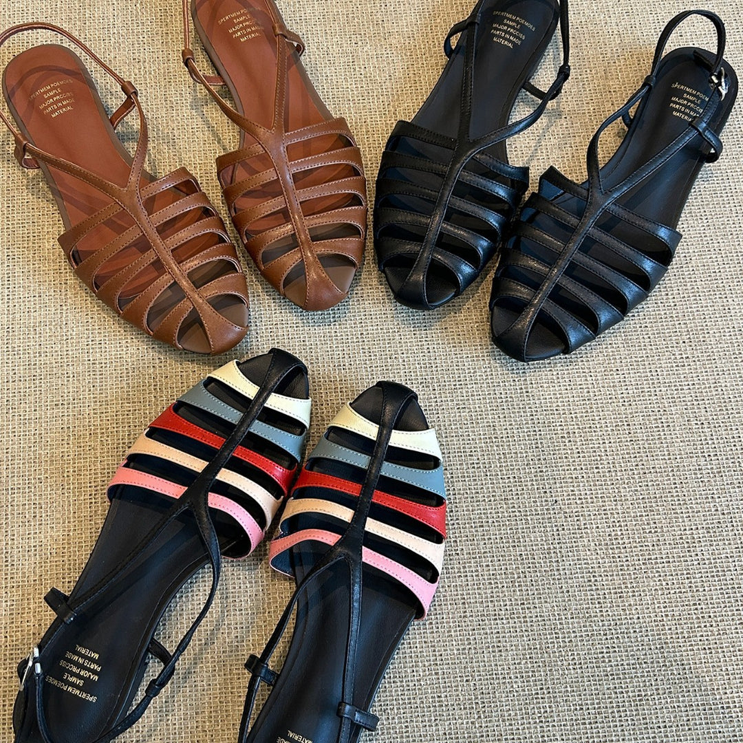 Damen Sandalen mit verstellbarem Riemen und atmungsaktivem Obermaterial EB
