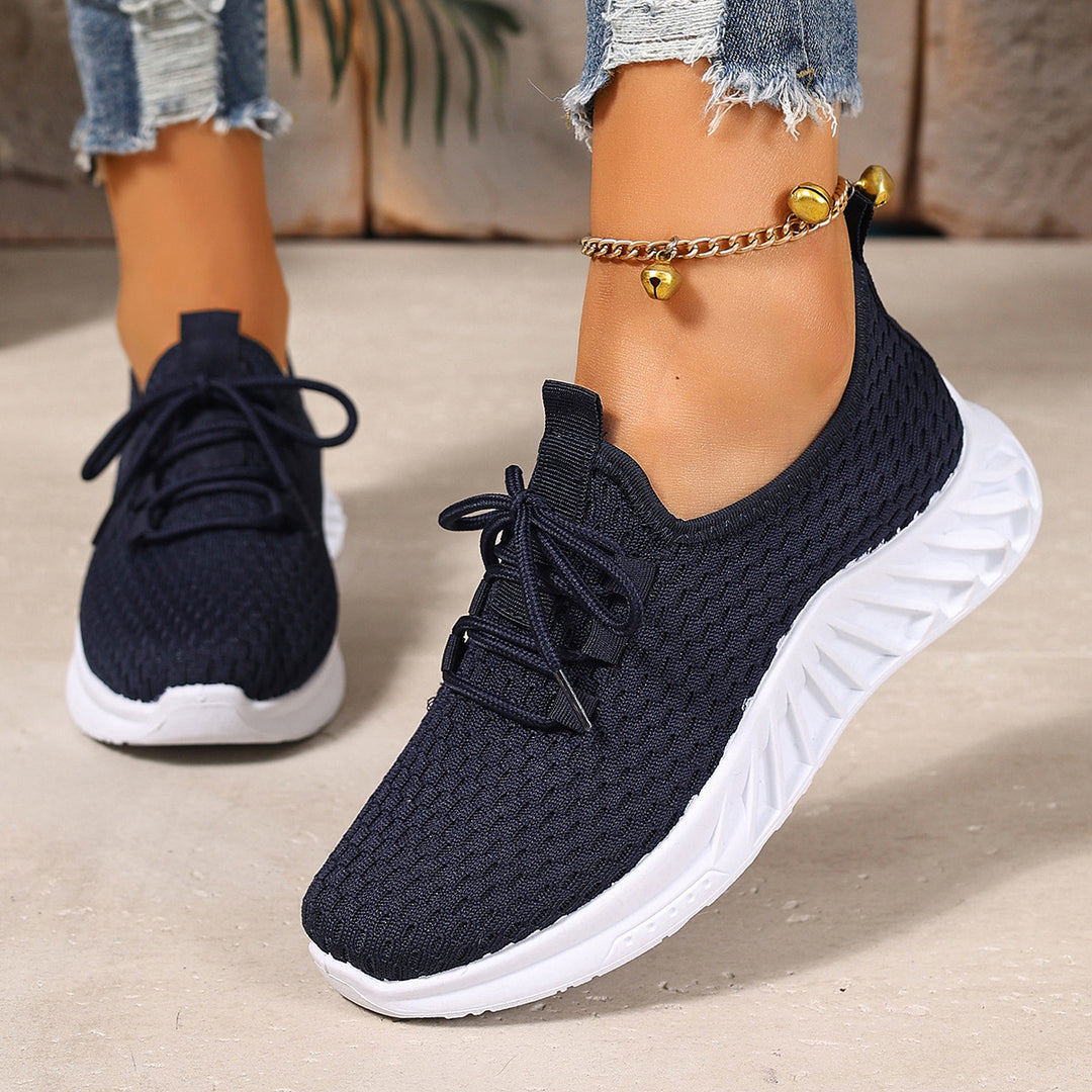 Damen Sportliche Atmungsaktive Sneakers mit flexiblem Sohlenkonzept EB