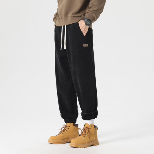 Herren komfortable Sweat-Jogginghose mit elastischem Kordelzug, vorgeformten Nähten und gerippten Bündchen EB