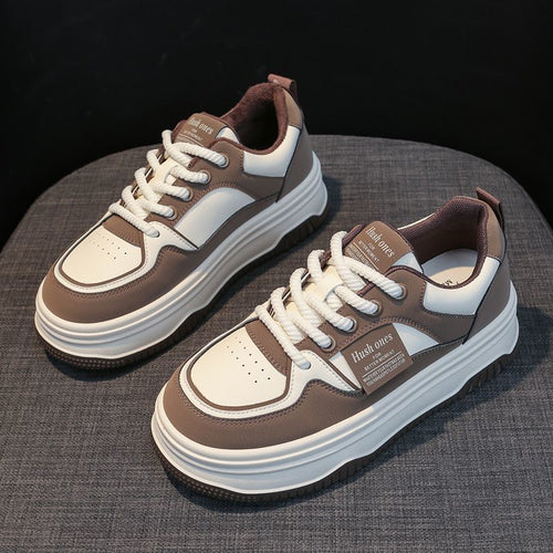 Damen sportliche Sneaker mit stabiler Sohle und modischem Design EB