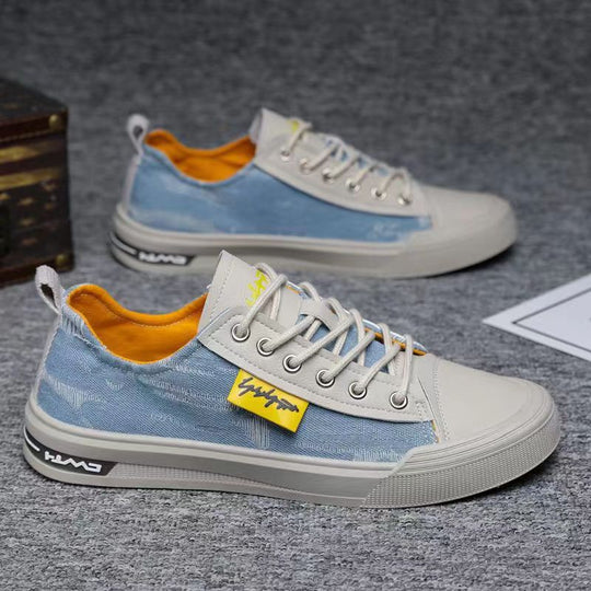 Damen Sportliche Canvas-Sneaker mit atmungsaktiver Zehenkappe und flexibler Laufsohle EB