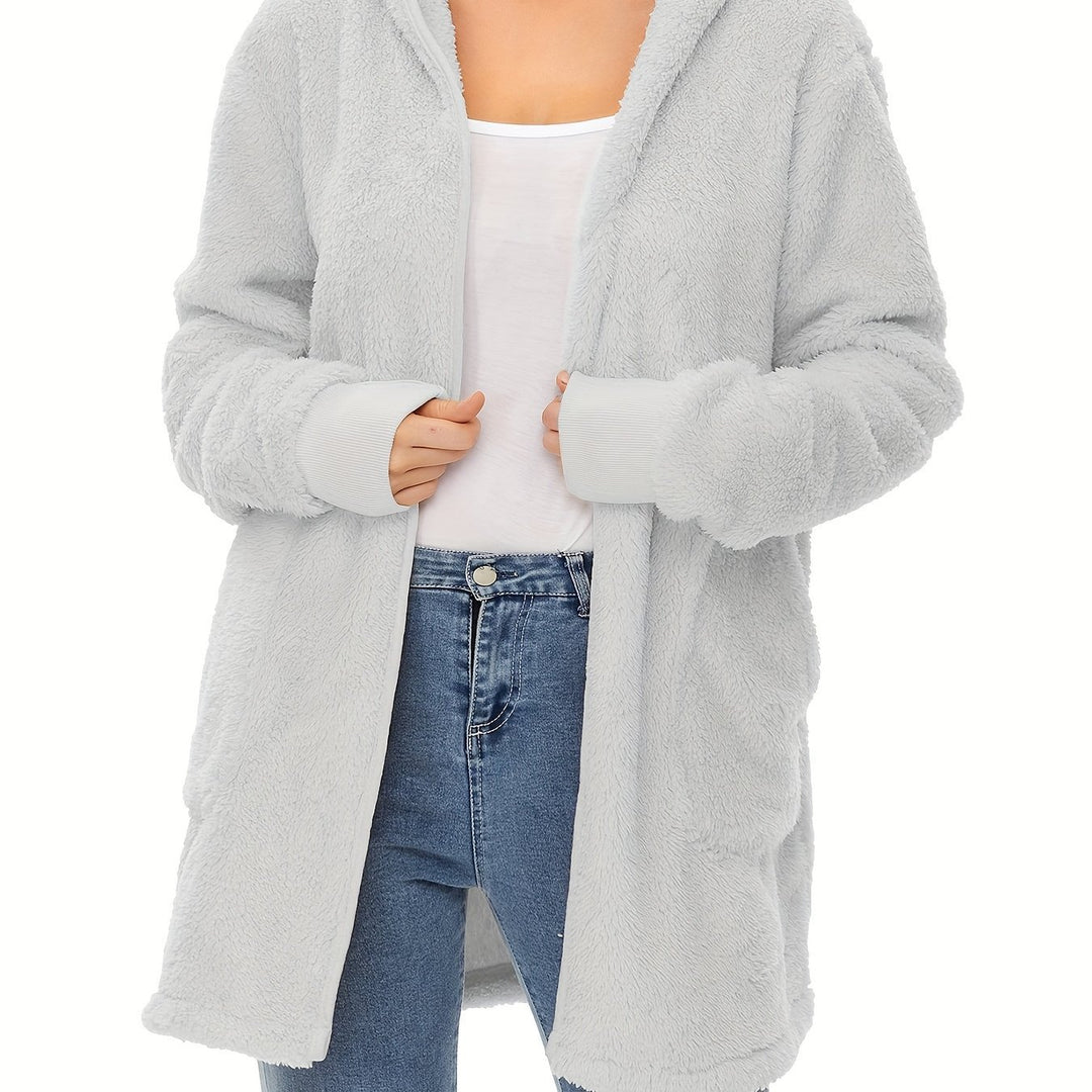 Damen weicher Fleece-Mantels EB