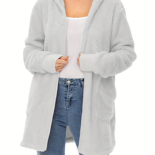 Damen weicher Fleece-Mantels EB