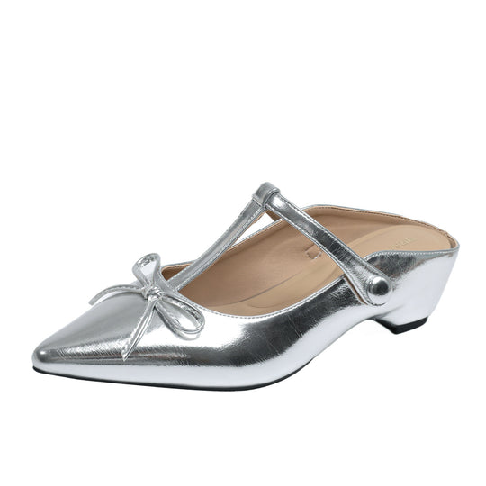 Damen Sling-Ballerinas mit eleganter Schleifen-Applikation und modischer Riemchenführung EB