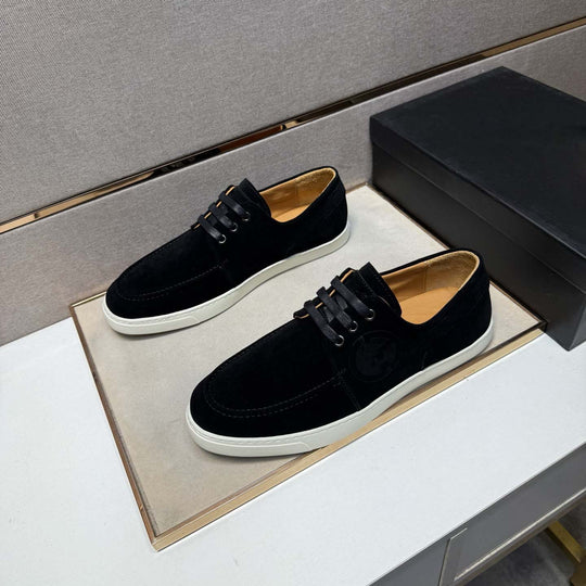 Damen Mokassin Sneakers aus weichem Wildleder mit rutschfester Sohle EB