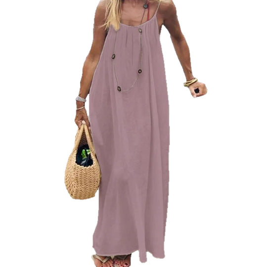 Damen Maxikleid mit tiefem Rücken EB