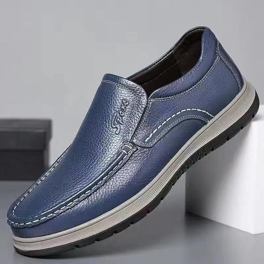 Damen Bequeme Slipper aus hochwertigem Leder mit rutschfester Sohle EB