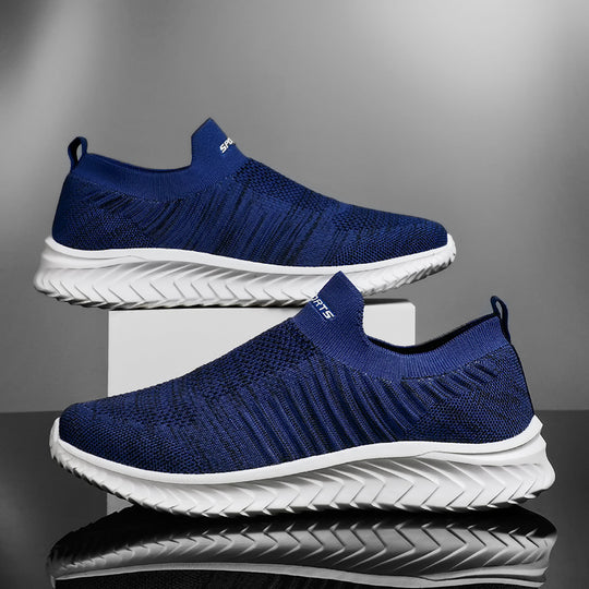 Damen Sportliche Slip-On Sneakers mit flexiblem Strickoberteil EB