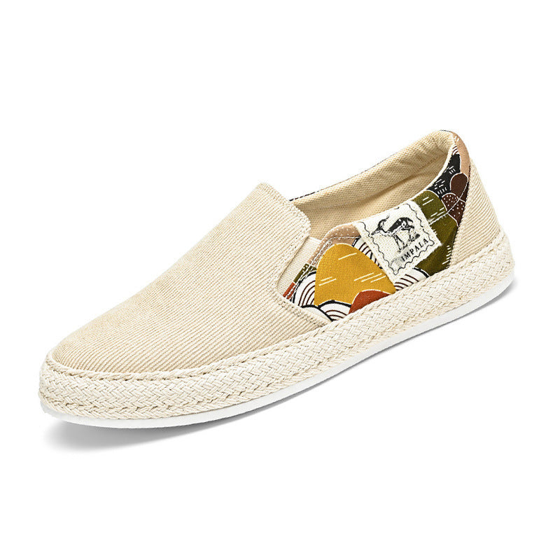 Damen Slip-On Schuhe mit buntem Design und rutschfester Sohle EB