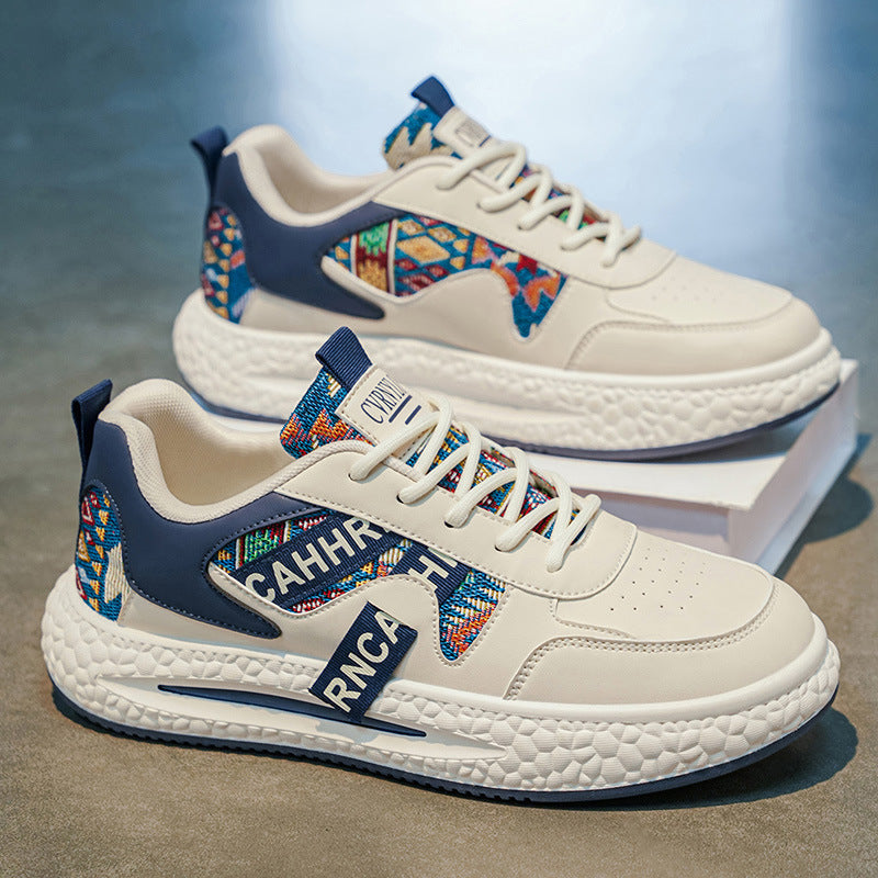 Damen modische Sneakers mit innovativem Obermaterial und strukturierter Sohle EB