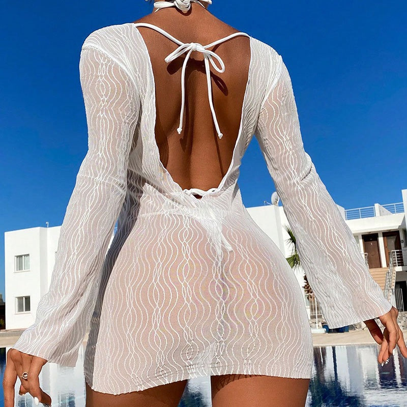 Damen Badekleid mit elegantem Wellendesign EB