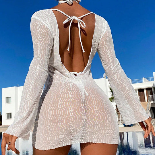 Damen Badekleid mit elegantem Wellendesign EB