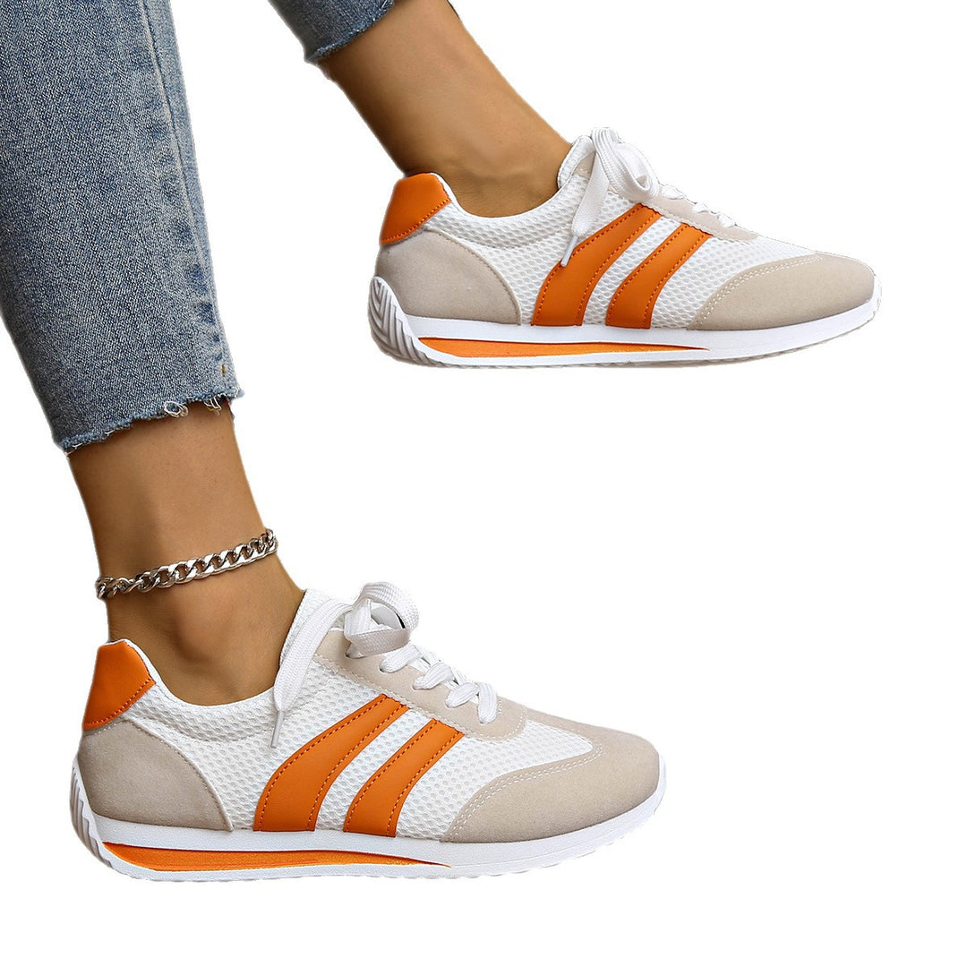 Damen sportliche Sneaker mit atmungsaktiven Mesh-Einsätzen EB