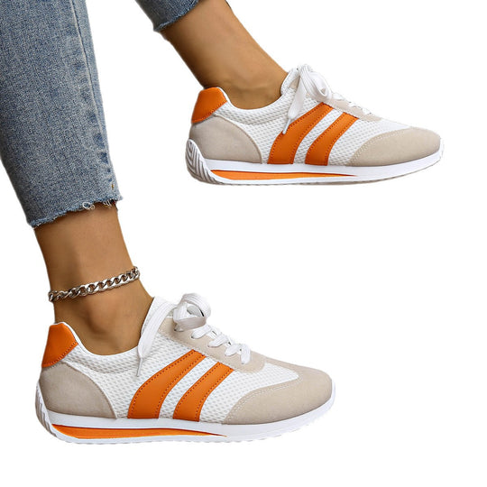 Damen sportliche Sneaker mit atmungsaktiven Mesh-Einsätzen EB