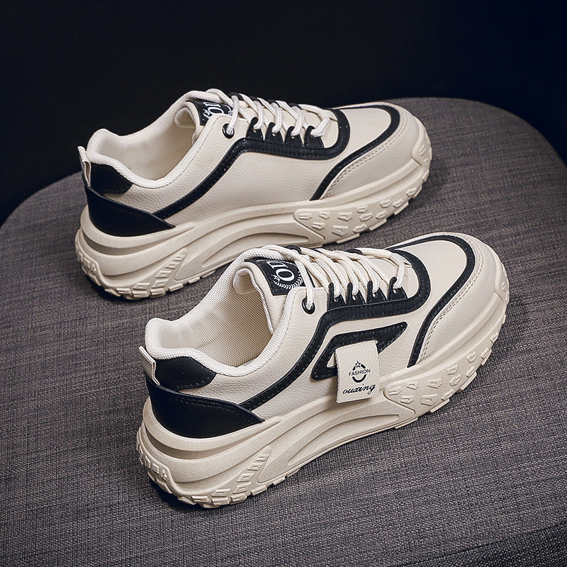 Damen Sportliche Sneaker mit stabiler Laufsohle und atmungsaktiver Oberflächenstruktur EB