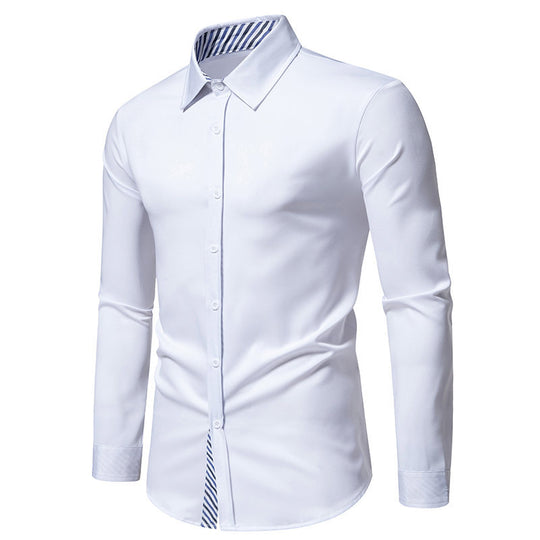 Herren LANGARMHEMD MIT MODERNEM STREIFENDESIGN EB