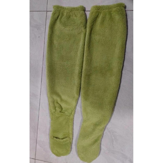 Damen Kuschelige Overknee-Socken aus weichem Fleece EB