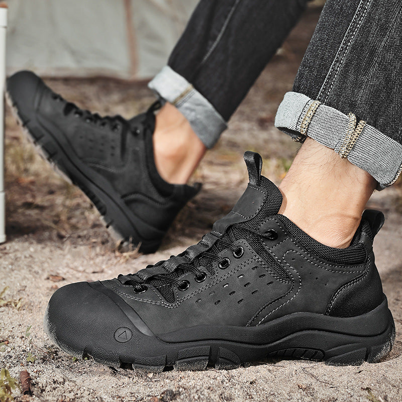 Herren robuste Trekking-Schuhe mit stoßdämpfender Sohle und atmungsaktivem Obermaterial EB