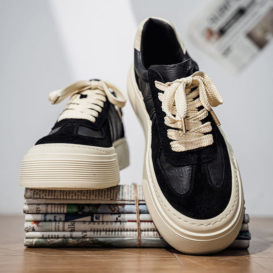 Damen modische Chunky Sneaker mit gepolsterter Sohle und strapazierfähigem Obermaterial EB