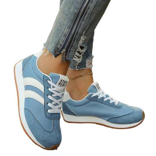 Damen Sportliche Sneakers mit atmungsaktiver Mesh-Oberfläche EB