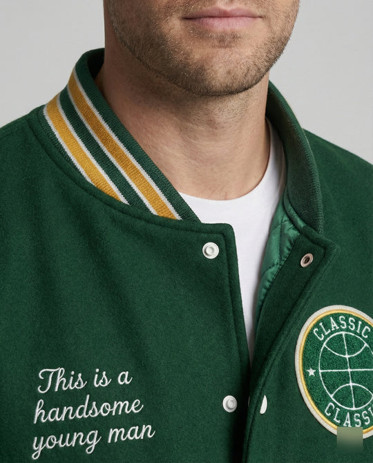Herren Collegejacke mit Klassischen Details EB