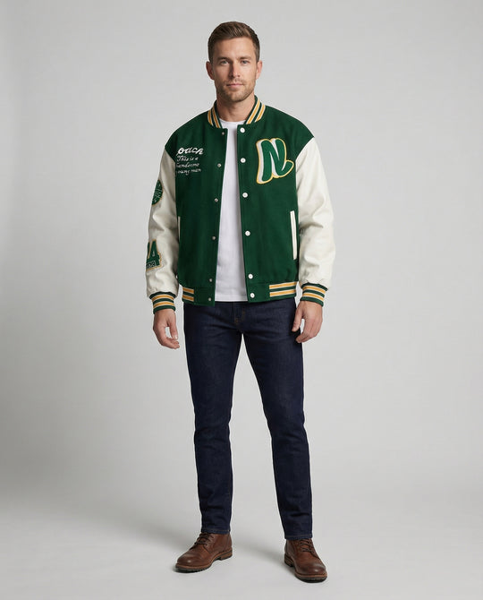 Herren Collegejacke mit Klassischen Details EB