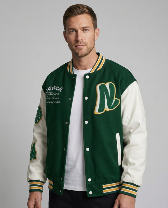 Herren Collegejacke mit Klassischen Details EB