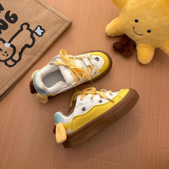 Damen Verspielte Sneakers mit tierischem Motiv und bequemer Innensohle EB