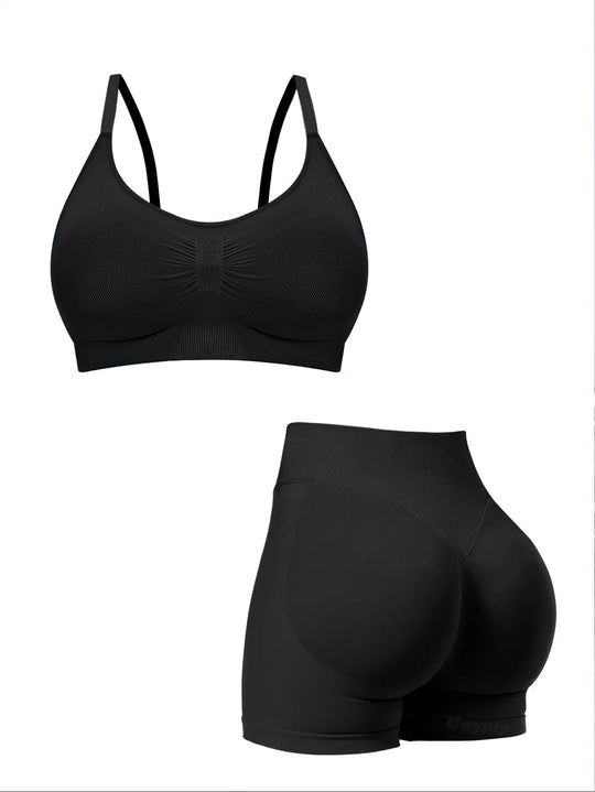 Damen sportlicher Bralette-BH mit nahtloser Passform und elastischem Unterband EB