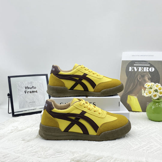 Damen Sportliche Sneakers im Retro-Stil mit atmungsaktivem Obermaterial EB
