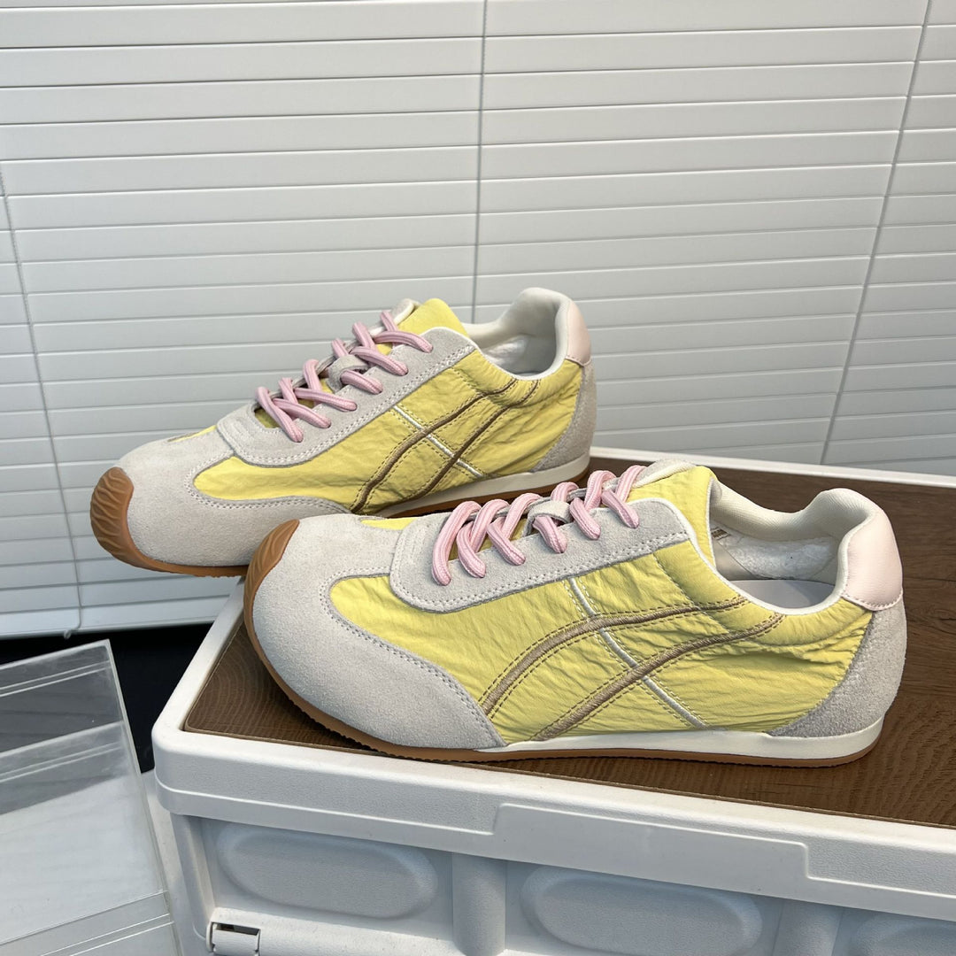 Damen Sneaker aus hochwertigem Leder und atmungsaktivem Material EB