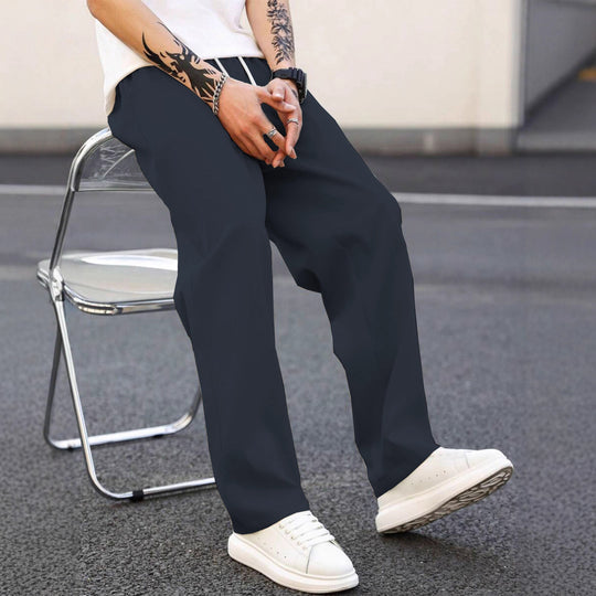 Herren modische Freizeithose mit weiter Passform und elastischem Bund EB