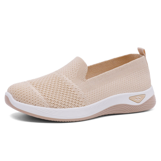 Damen Atmungsaktive Slip-On Freizeitschuhe mit flexibler Sohle EB