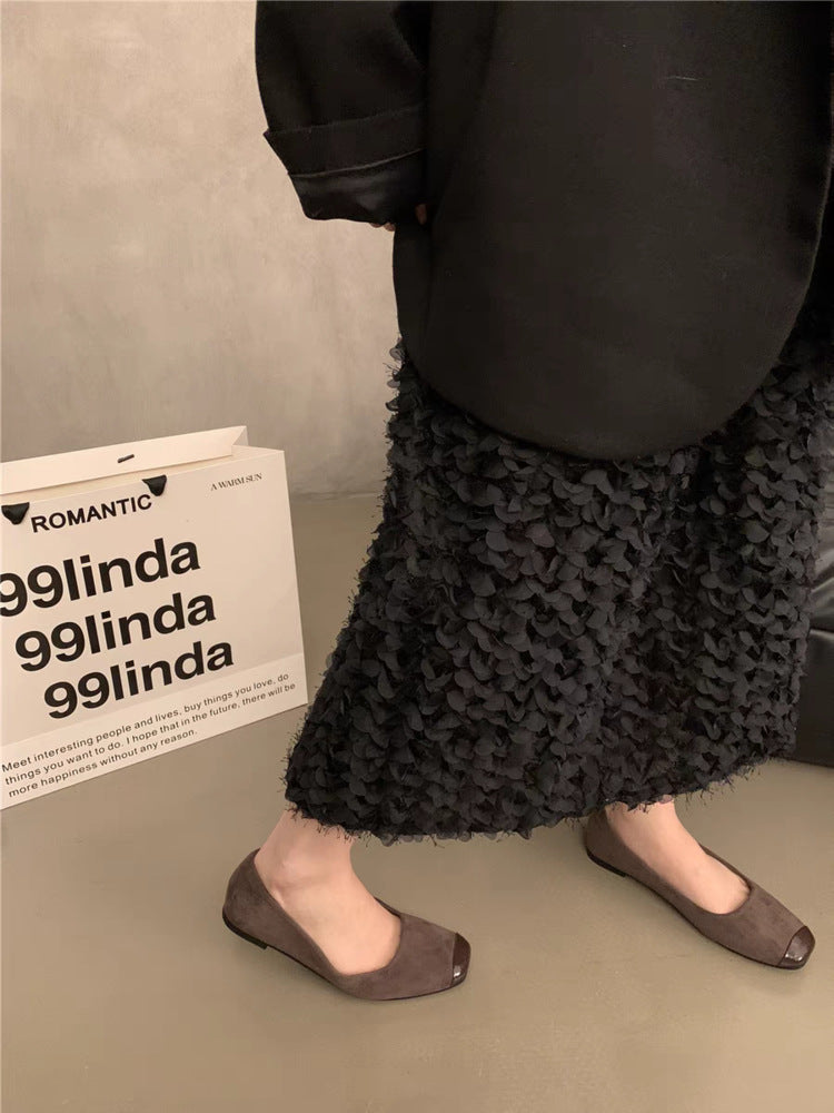Damen Elegante und bequeme Ballerinas mit geschlossenen Zehen EB