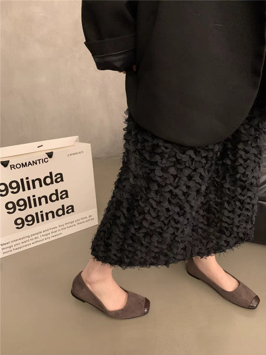 Damen Elegante und bequeme Ballerinas mit geschlossenen Zehen EB
