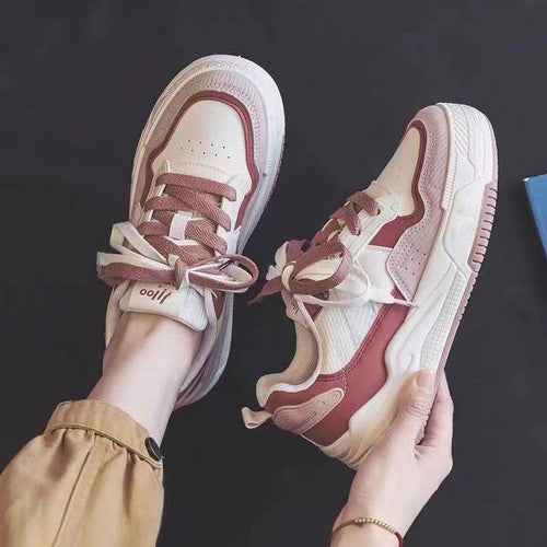 Damen Sportliche Sneakers mit flexibler Laufsohle und atmungsaktiver Obermaterialkombination EB