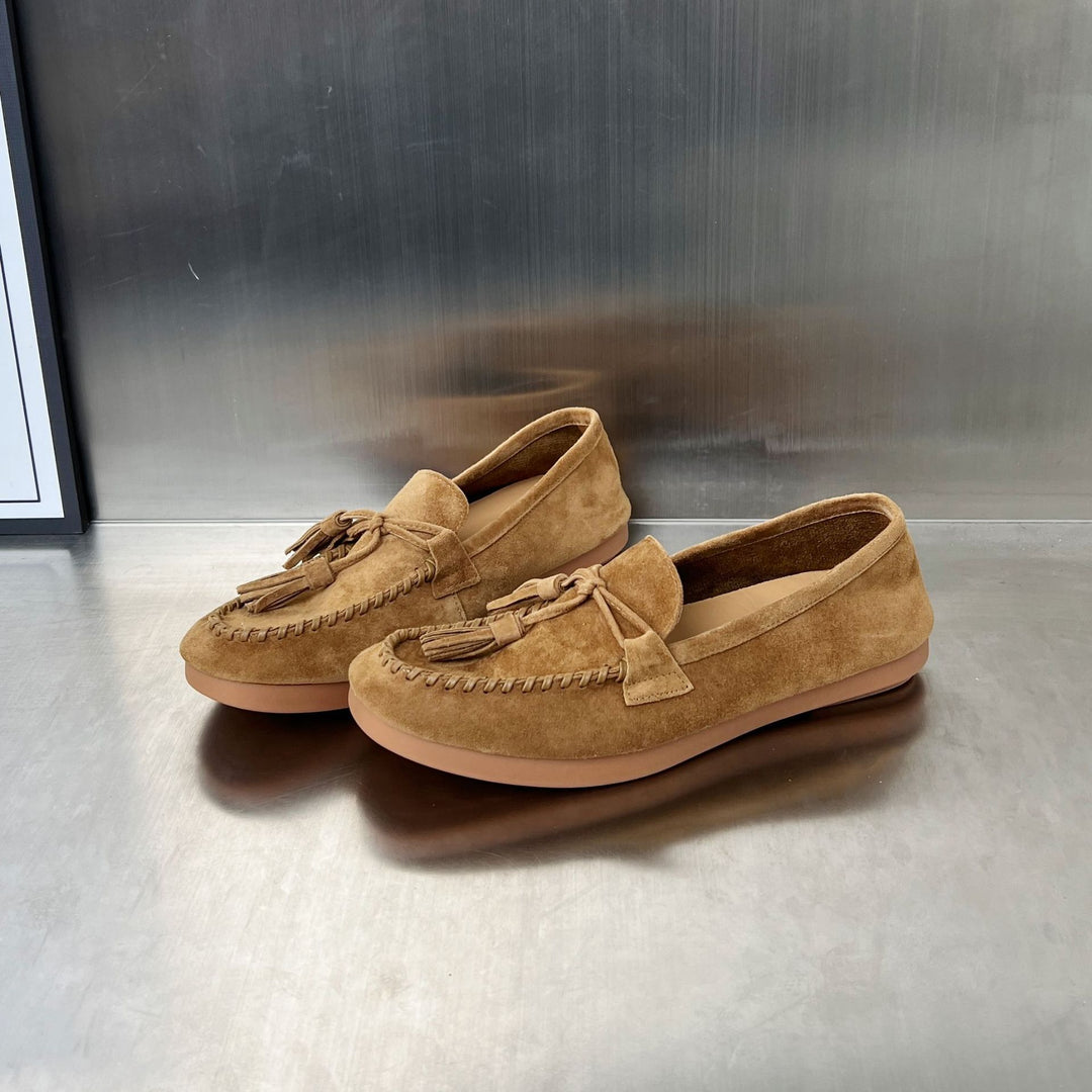 Damen Mokassins mit eleganter Quasten-Detailierung und bequemer Sohle EB