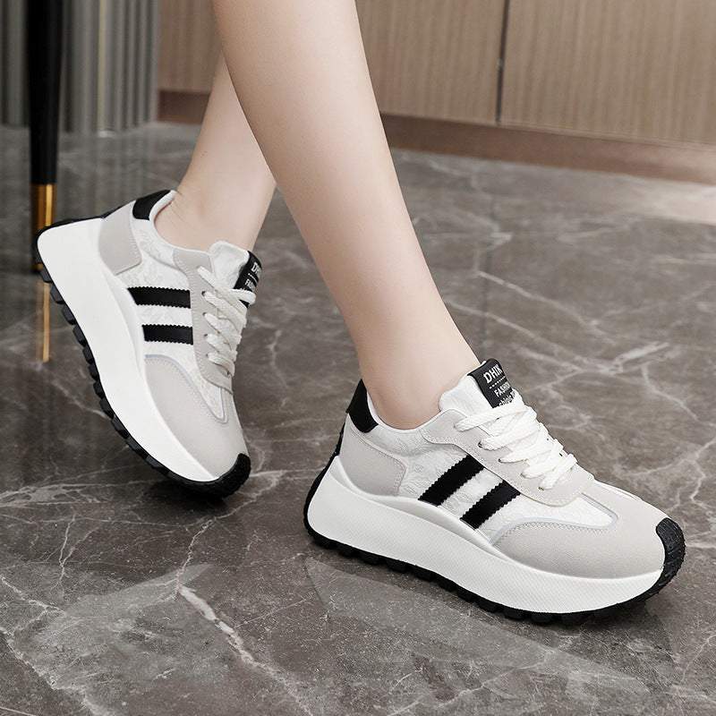 Damen modische Sneakers mit verstärktem Sohlenprofil und atmungsaktivem Obermaterial EB