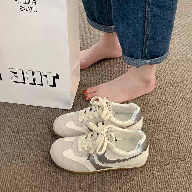 Damen Mode Sneakers mit atmungsaktivem Obermaterial und dämpfender Sohle EB