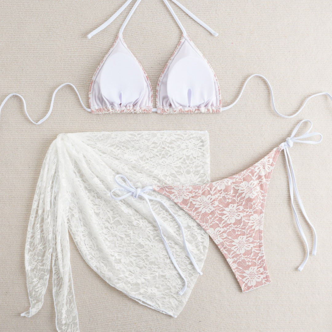 Damen Spitzen-Bikini-Set EB