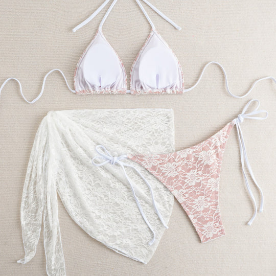 Damen Spitzen-Bikini-Set EB